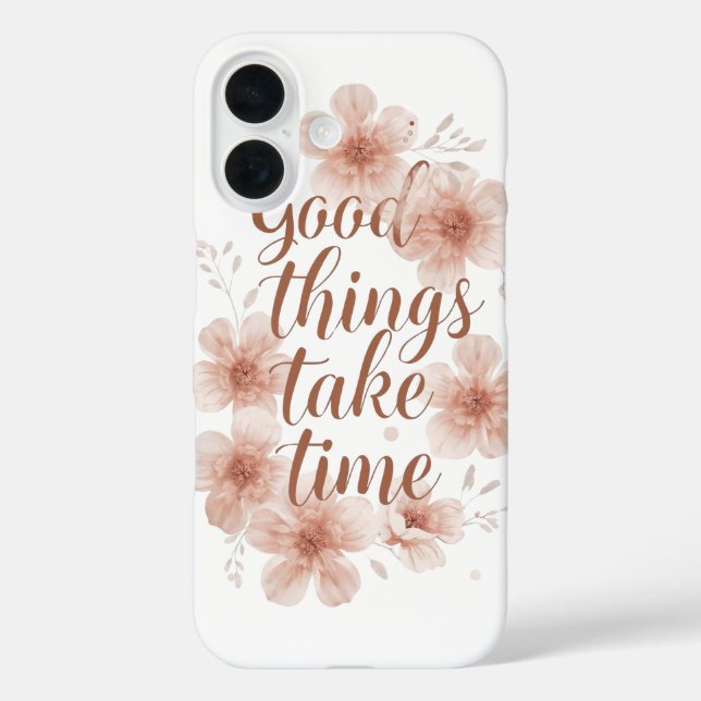 Funda iPhone 16 Gentle Reminder with Soft Florals (Reverso )