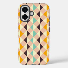 Funda iPhone 16 Geometric pattern overlapping diamonds & triangle