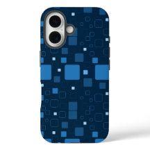 Geométrica con patrones de Cuadrado Azul