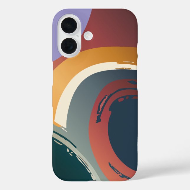 Funda iPhone 16 Geométrico abstracto moderno (Reverso )