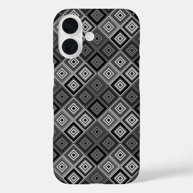 Funda iPhone 16 Geométrico patchwork étnico  (Reverso )