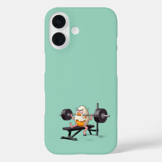 FUNDA iPhone 16 GIMNASIO REPRIMIDO POR HUEVO FREAK