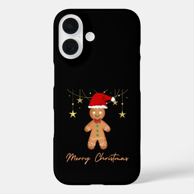 Funda iPhone 16 Gingerbread Greetings Navidades (Reverso )