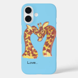 Funda iPhone 16 Girafas enamoradas