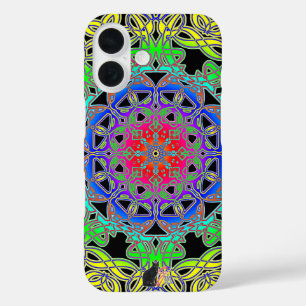 Funda iPhone 16 Glifo de espectra de diamantes