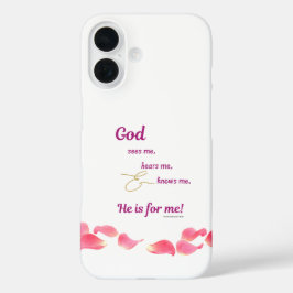 Funda iPhone 16 God Sees-Hears-Knows Me iPhone Case