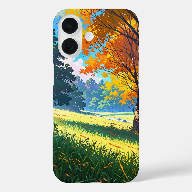 Funda iPhone 16 Golden Autumn Meadow (Reverso )