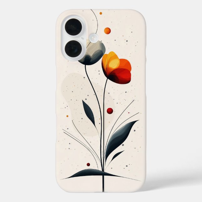 Funda iPhone 16 Golden Leaf Drift (Reverso )