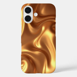 Funda iPhone 16 Golden liquid i phone 16 cover 