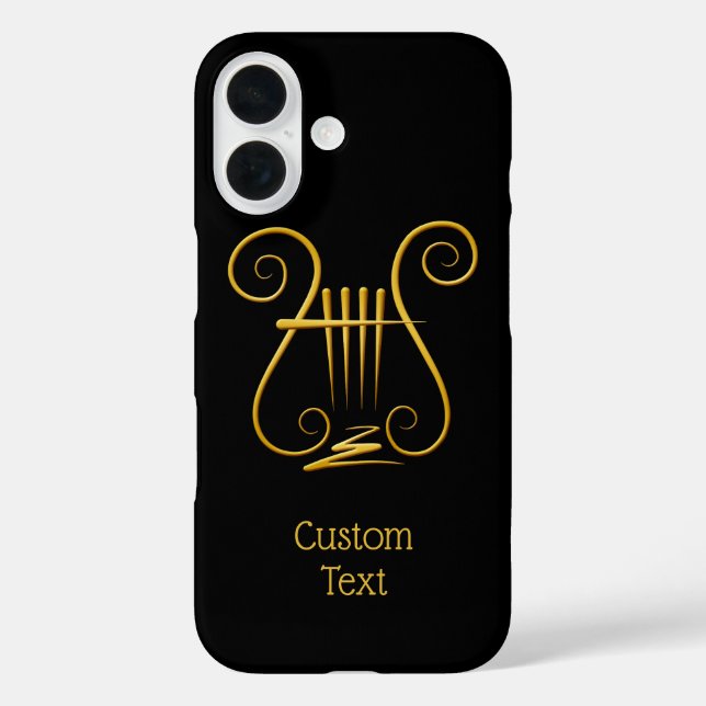 Funda iPhone 16 Golden Lyre (Reverso )