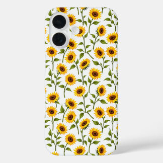 Funda iPhone 16 Golden Sunflower Bliss