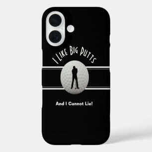 Funda iPhone 16 Golfista Me gustan los putos grandes Humor de golf
