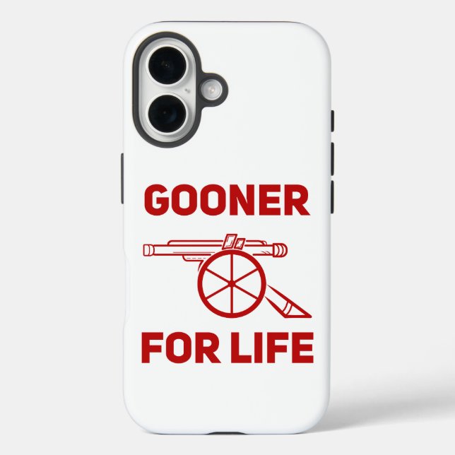Funda iPhone 16 Gooner For Life Arsenal (Reverso )