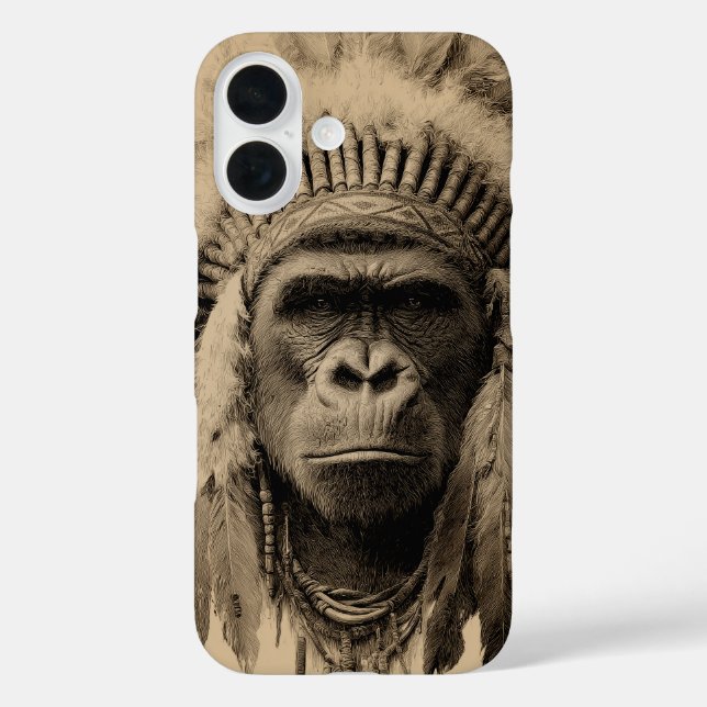 Funda iPhone 16 Gorilla War Bonnet (Reverso )