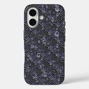Funda iPhone 16 Gotas de lluvia Metalizado
