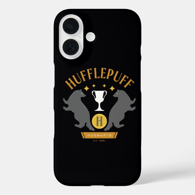 Funda iPhone 16 Grabador HUFFLEPUFF™ y gráfico del Orgullo de la C (Reverso )