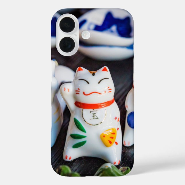 Funda iPhone 16 Grabando figuras de gatos (Reverso )