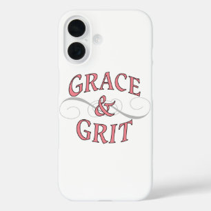 Funda iPhone 16 Grace y Grit en rosa y gris