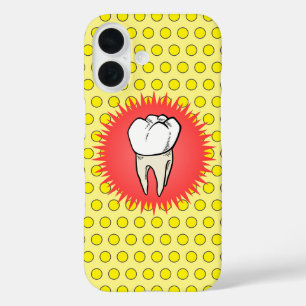 Funda iPhone 16 Gracioso amarillo blanco rojo extralimiente estall