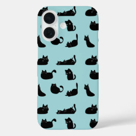 Funda iPhone 16 Graciosos gatos negros