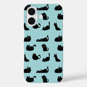 Funda iPhone 16 Graciosos gatos negros