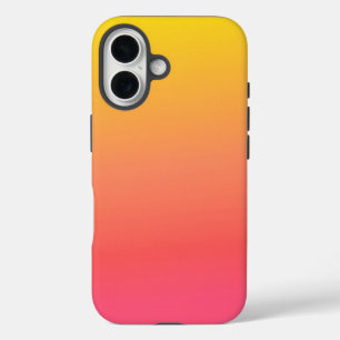 Funda iPhone 16 Gradiente amarillo y rosa