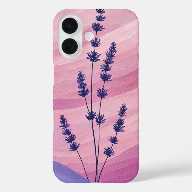 Funda iPhone 16 Gradiente de lavanda (Reverso )