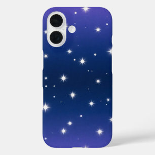 Funda iPhone 16 Gradiente nocturno violento con patrón de estrella