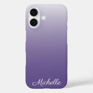 Funda iPhone 16 Gradiente personalizado ombre Ultra Violeta