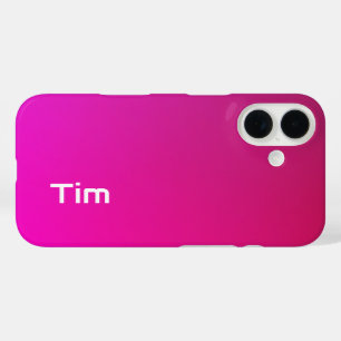Funda iPhone 16 Gradiente rosado-violeta - Personalizado con su no