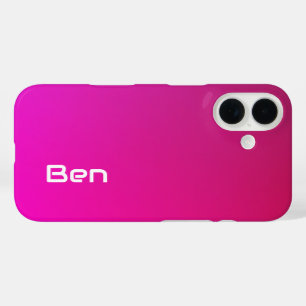 Funda iPhone 16 Gradiente rosado-violeta - Personalizado con su no