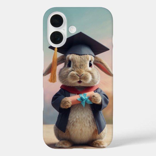 Funda iPhone 16 Graduación Bunny (Reverso )
