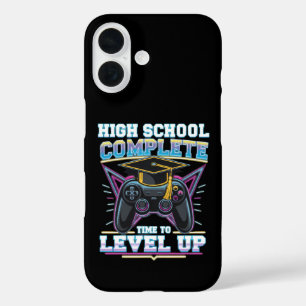 Funda iPhone 16 Graduación de Juegos de Video de Escuela Secundari