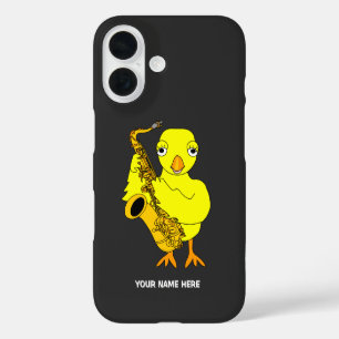 Funda iPhone 16 Graduación de pollo saxofón