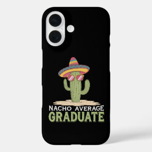 Funda iPhone 16 Graduado Nacho Promedio Cactus Graduación Mexicano