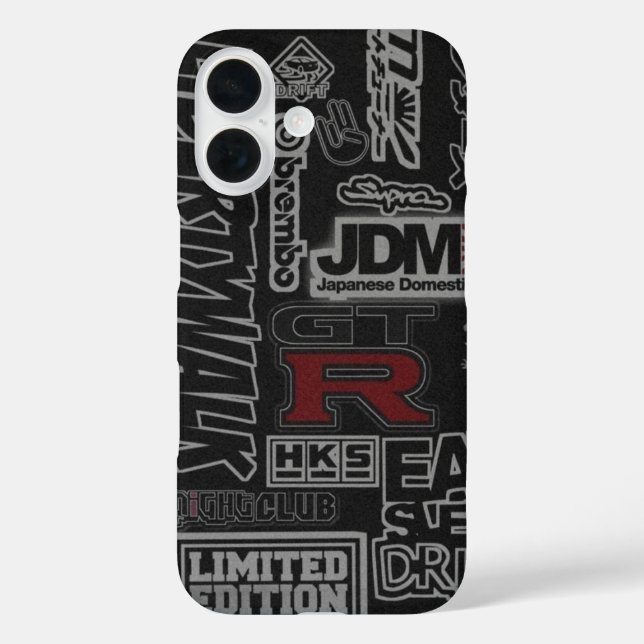 Funda iPhone 16 Graffiti de Street Racer (Reverso )