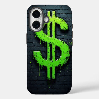 Funda iPhone 16 Graffiti Dollar Sign – Urban Money Art Phone Case