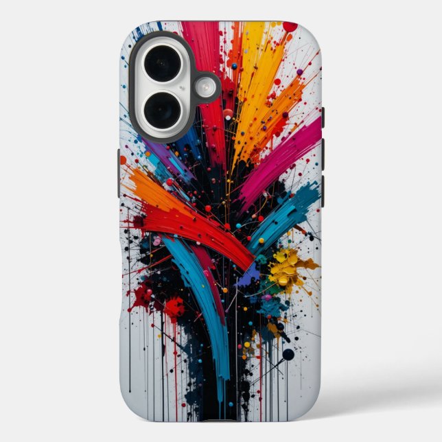 Funda iPhone 16 Graffiti urbano (Reverso )