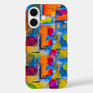 Funda iPhone 16 Grafiti de colores,