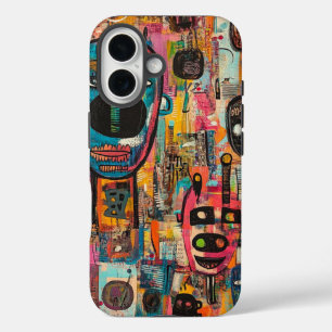 Funda iPhone 16 Grafitti Caso de teléfono urbano