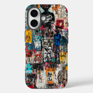 Funda iPhone 16 Grafitti Caso de teléfono urbano
