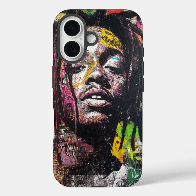 Funda iPhone 16 Grafitti Caso de teléfono urbano (Reverso )