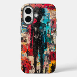 Funda iPhone 16 Grafitti Caso de teléfono urbano