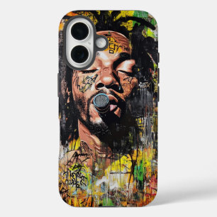 Funda iPhone 16 Grafitti Caso de teléfono urbano