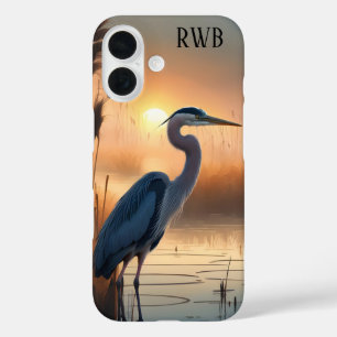 Funda iPhone 16 Gran Azul Heron Sunrise