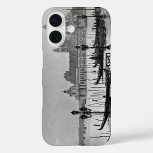 Funda iPhone 16 Gran Canal Blanco Negro Venecia Italia Viajes