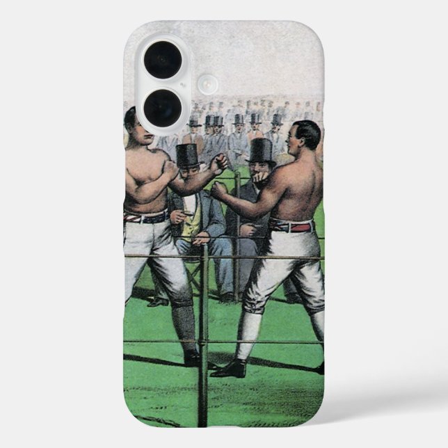 Funda iPhone 16 Gran pelea por el campeonato, boxeo clásico (Reverso )