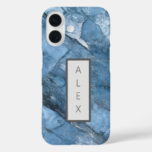 Funda iPhone 16 Granito azul múltiple