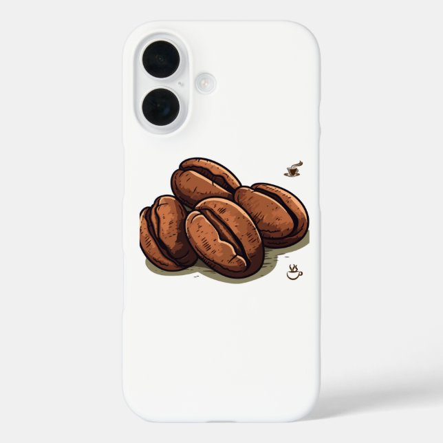 Funda iPhone 16 granos de café (Reverso )