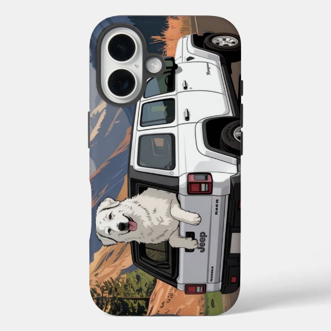 Funda iPhone 16 Great Pyrenees trip (Reverso )